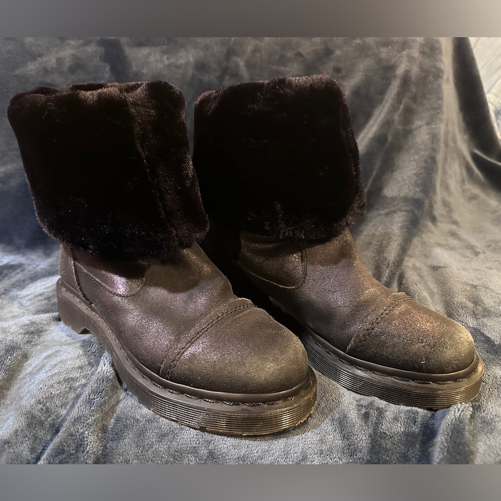 Dr Doc Martens Pasha Rigger Fold over Calf Boots the Original